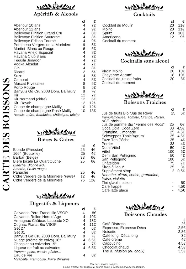 Menu_Le Moulin Fouret | Hôtel | Restaurant | Traiteur | Séminaires | Treis-Sants-en-Ouche_Treis-Sants-en-Ouche_image_1