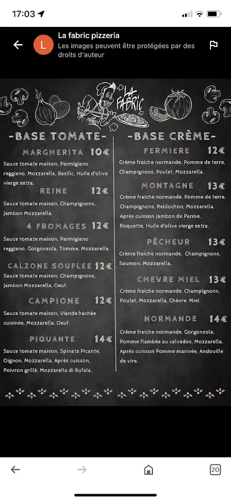 Menu_La fabric pizzeria_Bernay_immagine_2