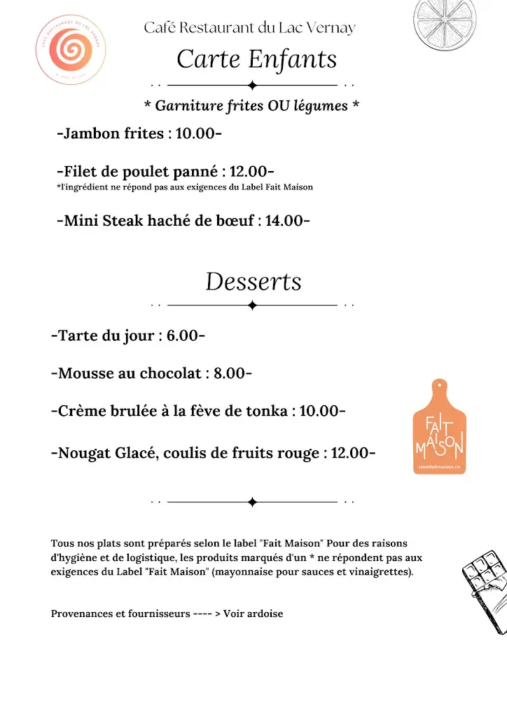 Menu_Café Restaurant du Lac Vernay_Yvorne_image_3