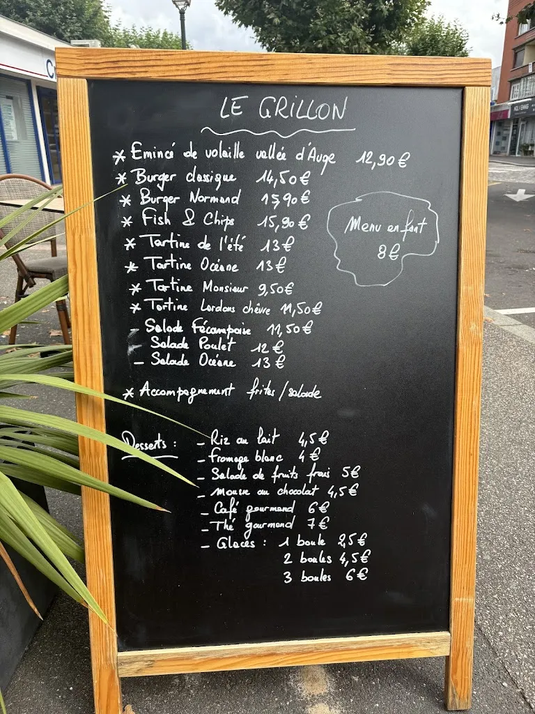 Menu_La brasserie du grillon_Lisieux_image_1