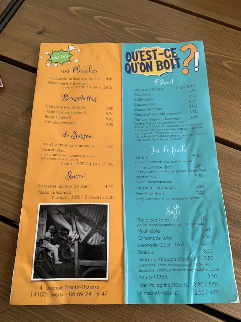 Menu_Les Soeurs Pinard_Lisieux_image_3