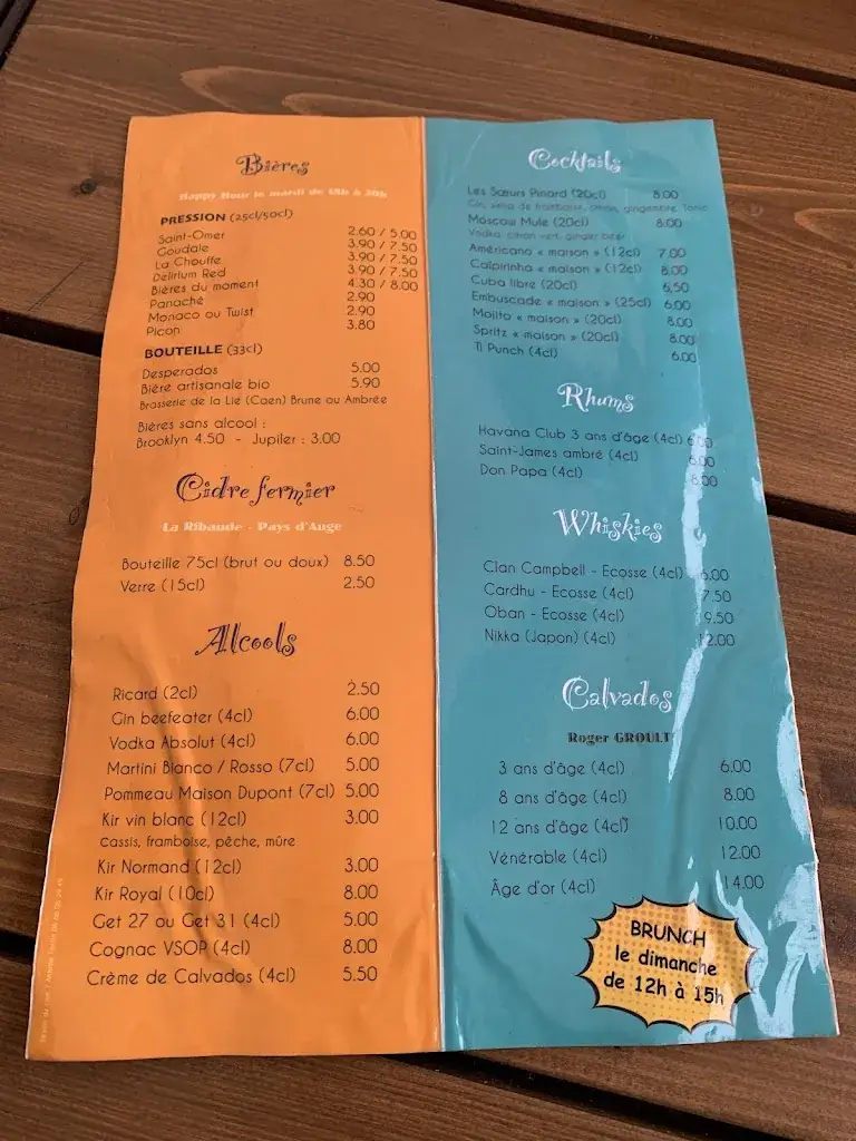 Menu_Les Soeurs Pinard_Lisieux_image_4