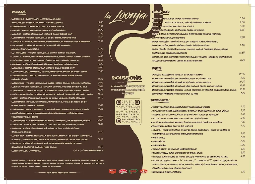Menu_La Loonja_Lisieux_image_1