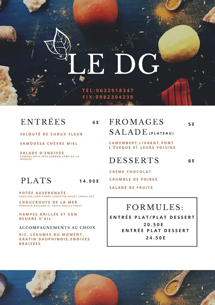 Menu_le DG lisieux_Lisieux_image_1