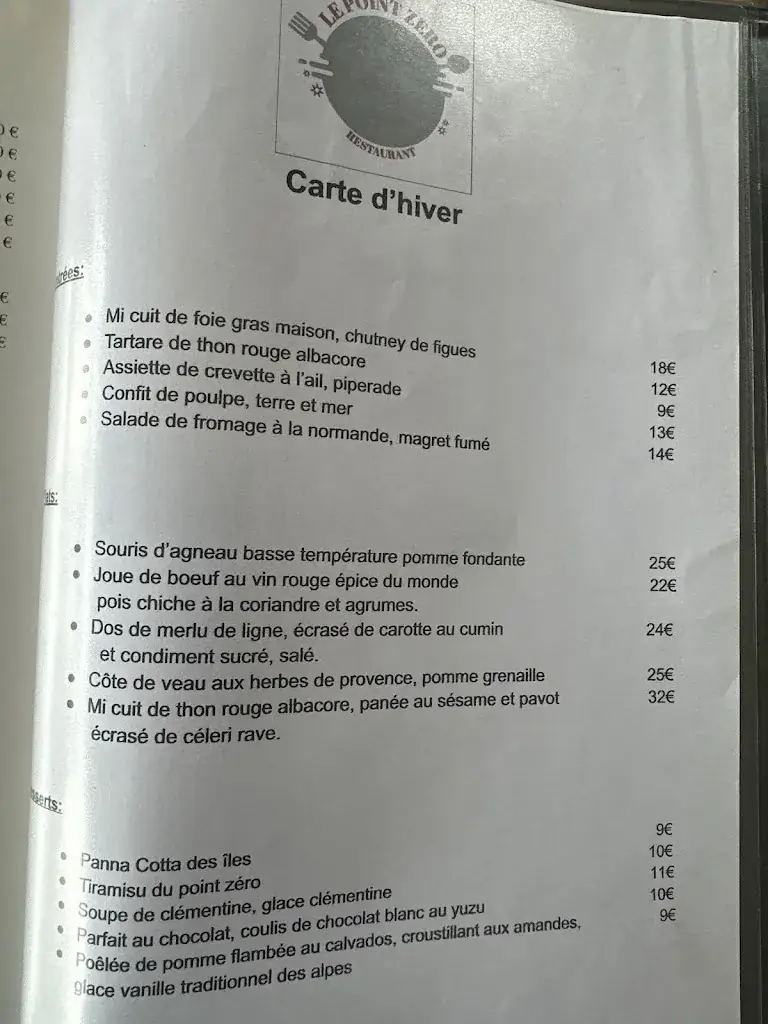 Menu_Le Point Zéro_Lisieux_image_2
