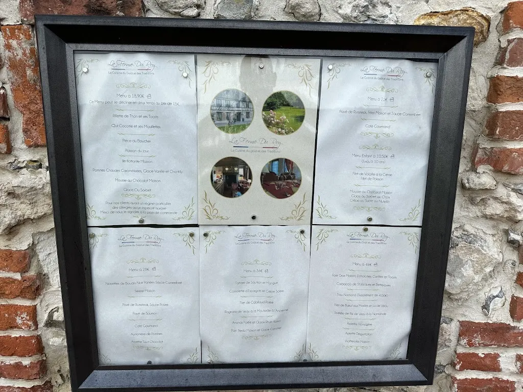 Menu_La Ferme Du Roy_Lisieux_image_3