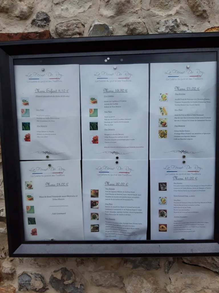 Menu_La Ferme Du Roy_Lisieux_image_4