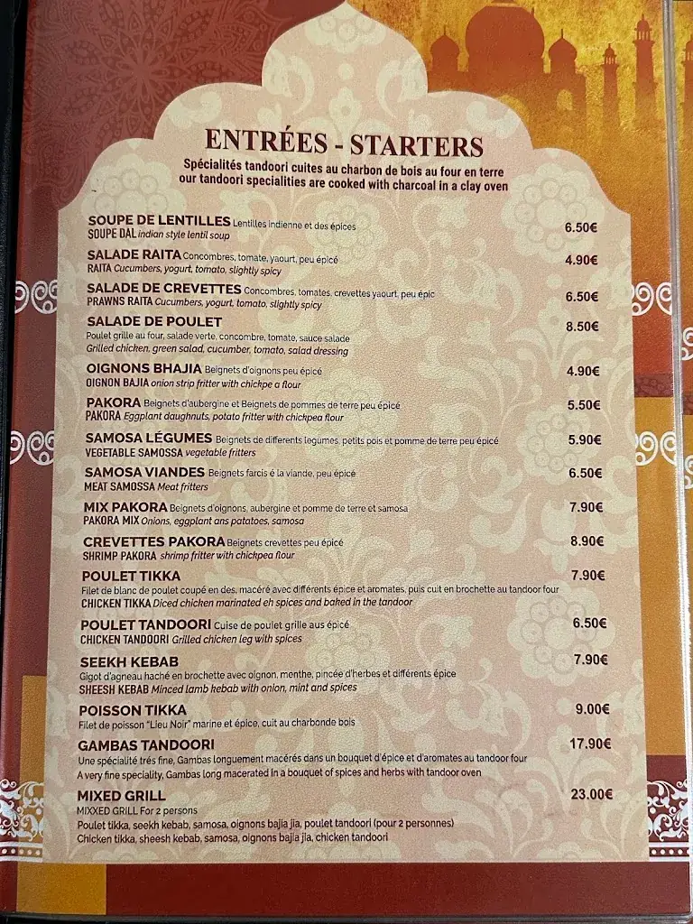 Menu_Palais indien_Lisieux_image_3