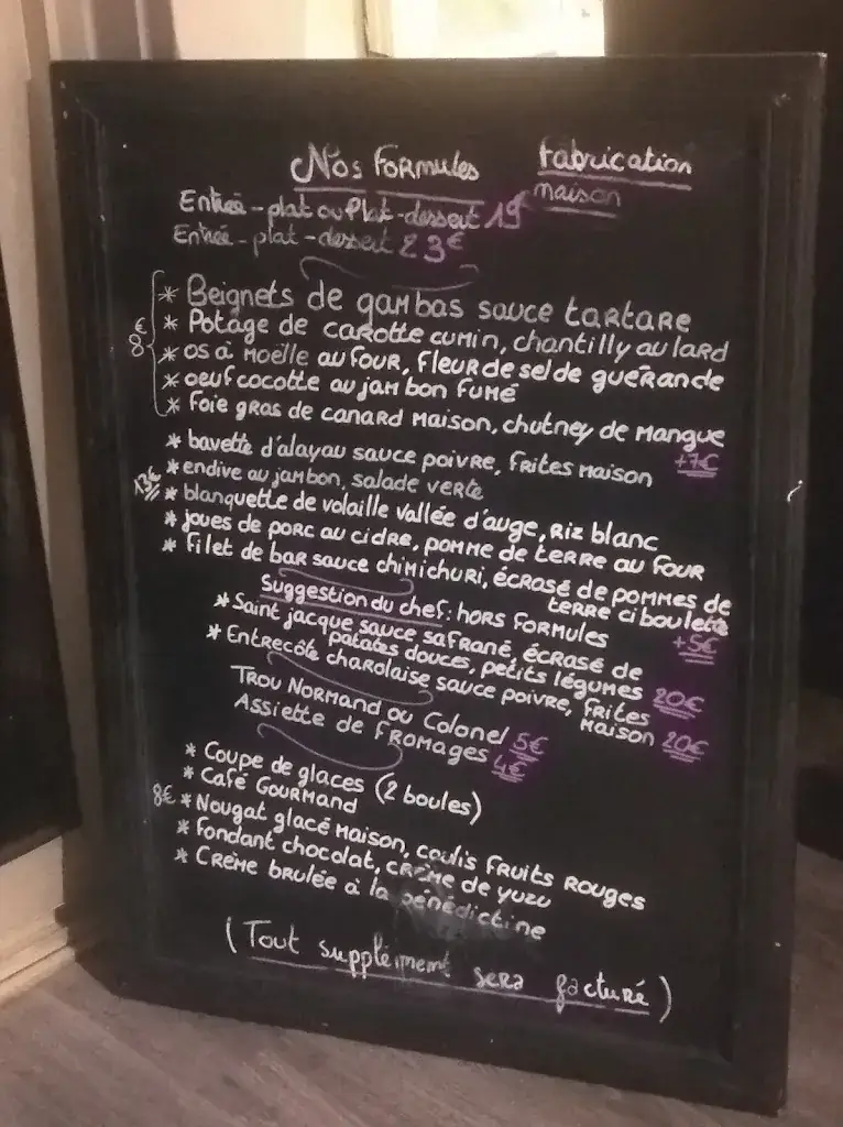 Menu_Au Bistrot Gourmand_Lisieux_image_1
