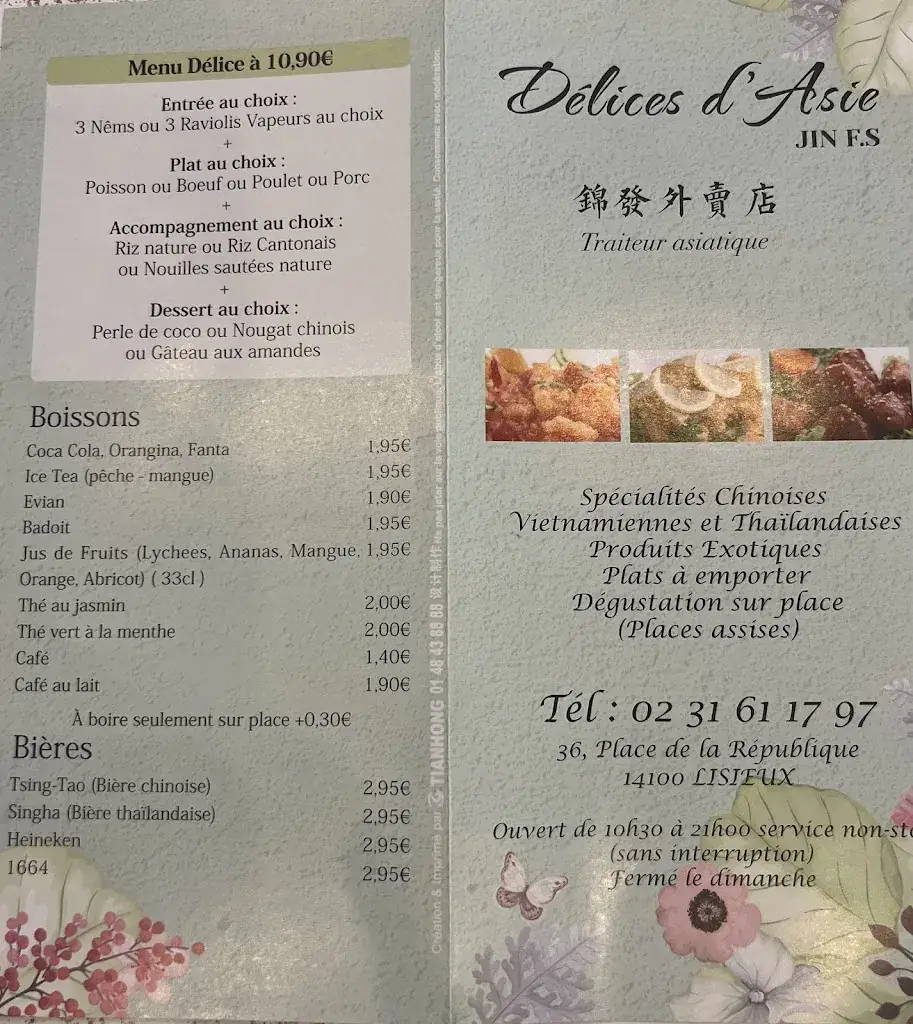 Menu_Délices d'Asie_Lisieux_image_2