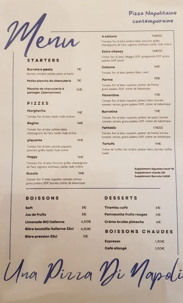 Menu_Una Pizza Di Napoli_Beuzeville_image_1