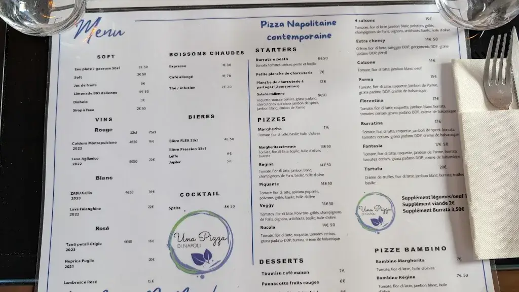 Menu_Una Pizza Di Napoli_Beuzeville_image_3