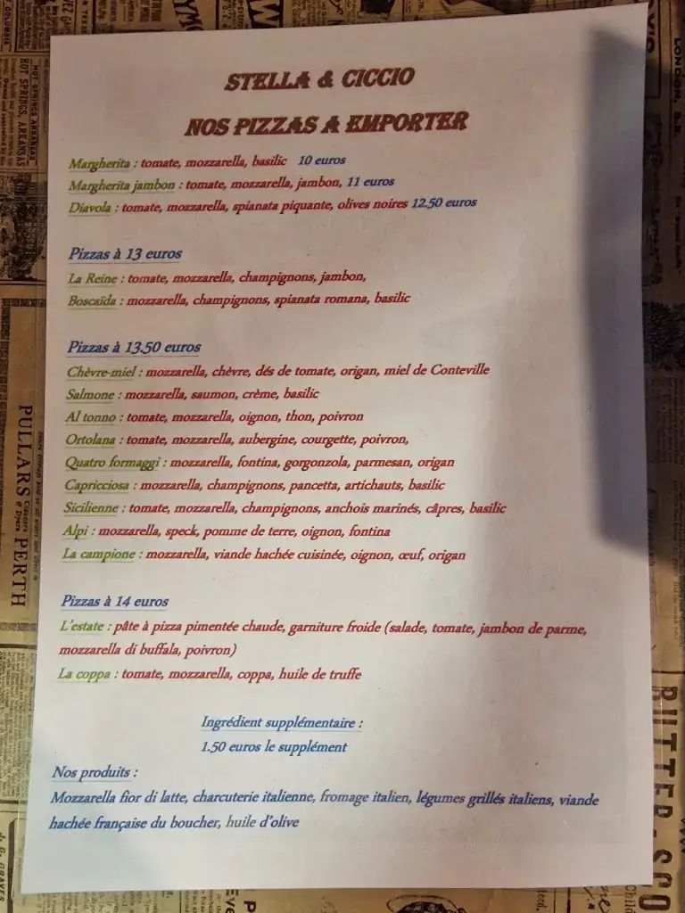 Menu_Stella & Ciccio BEUZEVILLE_Beuzeville_image_2