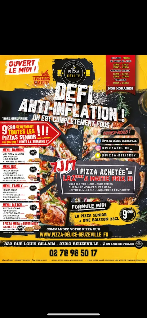 Menu_Pizza Délice_Beuzeville_image_4