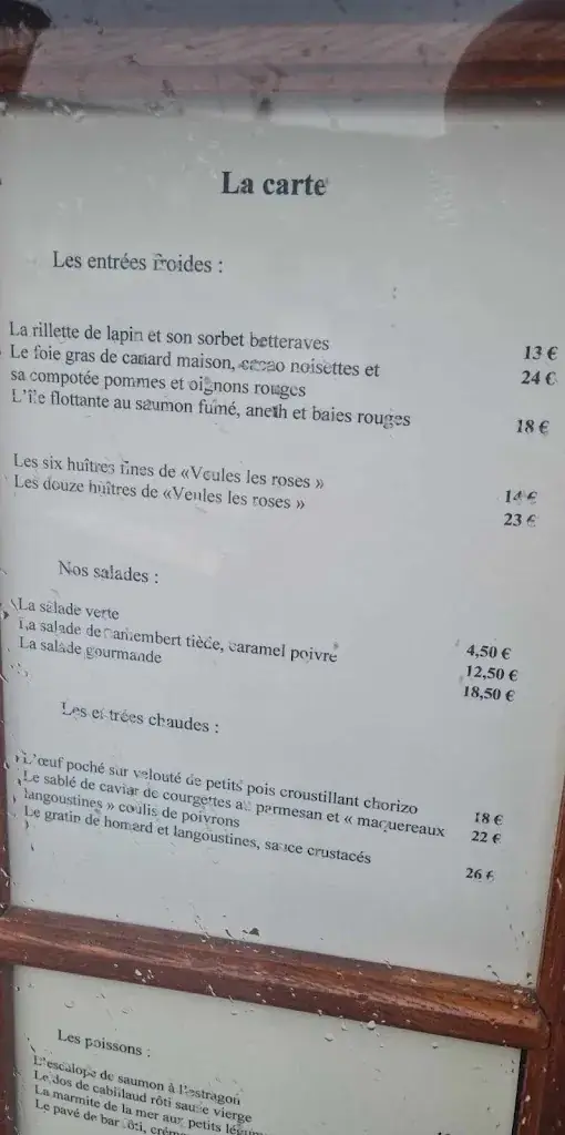 Menü_Restaurant La Crémaillère_Saint-Maclou_Bild_1