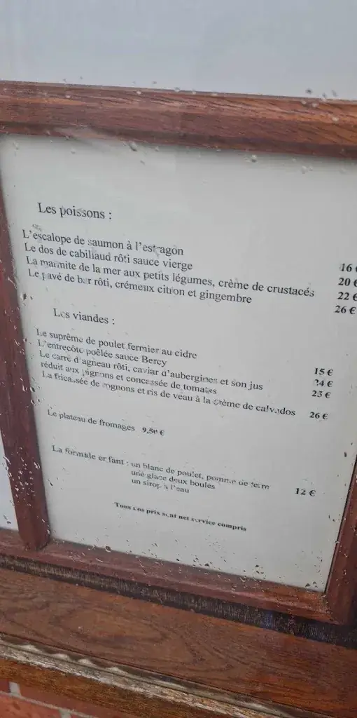 Menü_Restaurant La Crémaillère_Saint-Maclou_Bild_3