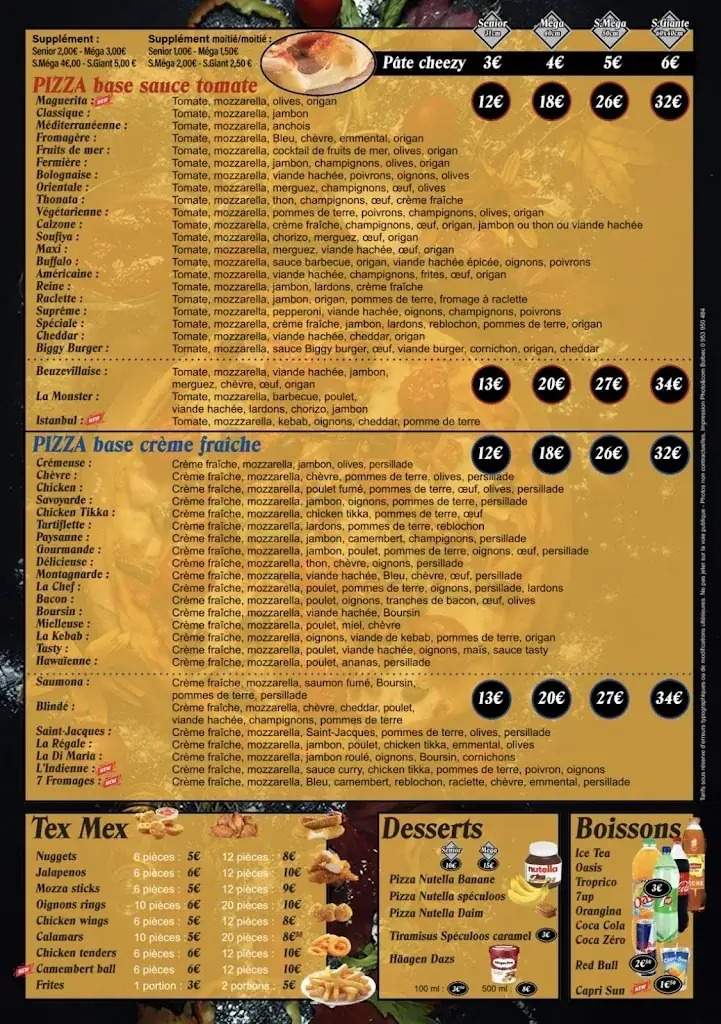 Menu_Pizza Tasty_Beuzeville_image_1