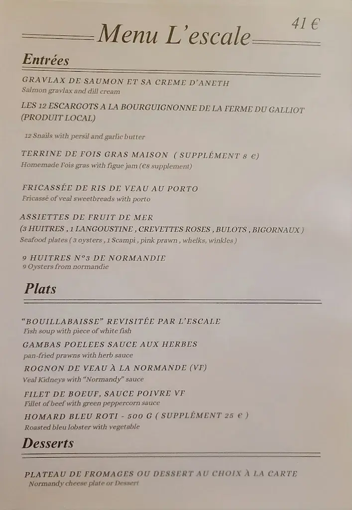 Menu_Restaurant L'escale_Honfleur_image_1