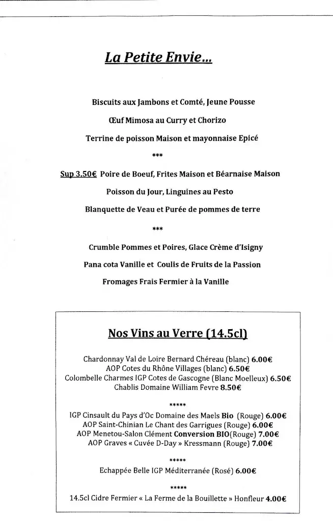 Menu_L Envie_Honfleur_imagen_2