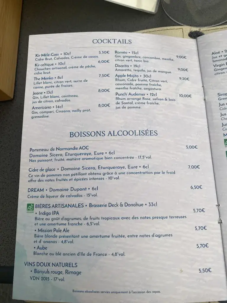 Menu_SARA’ ZIN_Pont-Audemer_imagen_1