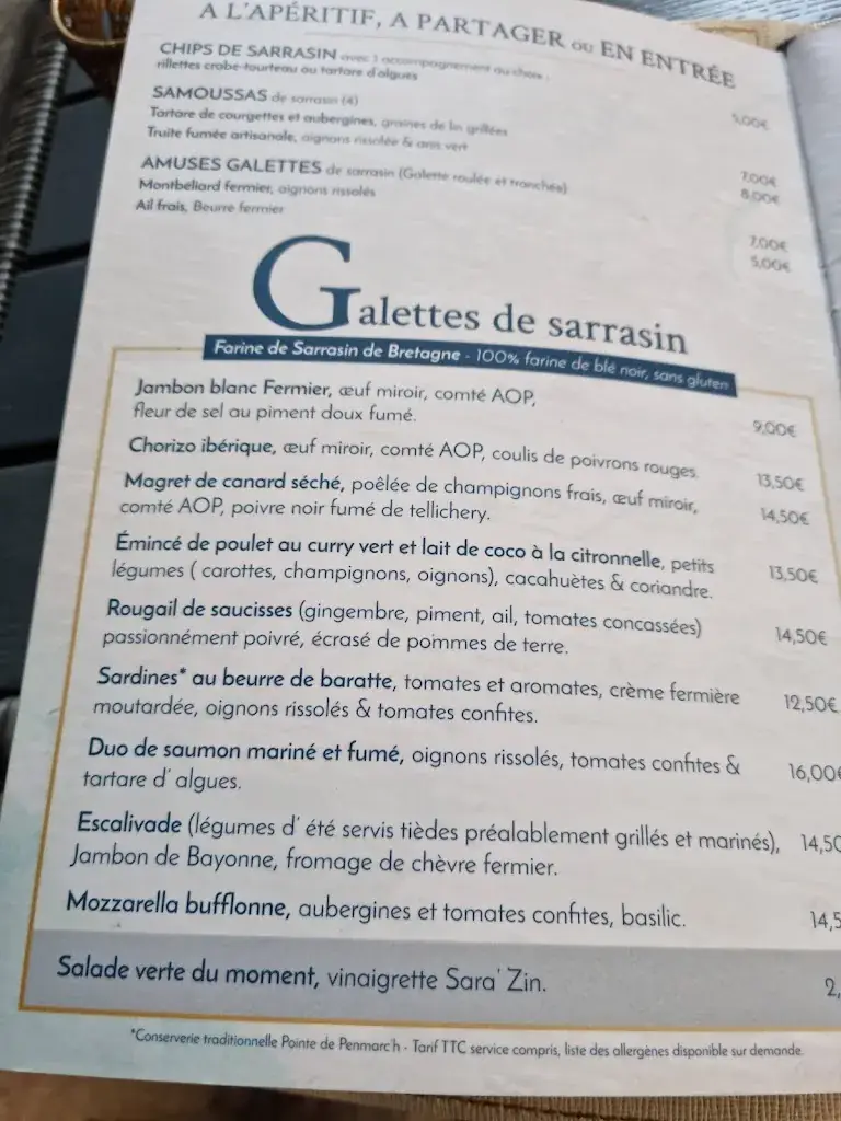 Menu_SARA’ ZIN_Pont-Audemer_imagen_2