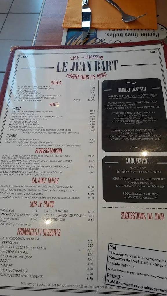 Menu_Le Jean Bart_Gisors_image_2