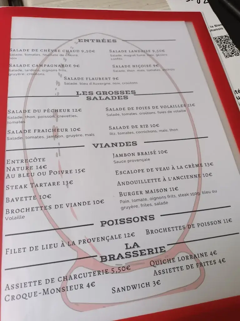 Menu_Brasserie Le Flaubert, Kayabalian Michaël_Firminy_image_2