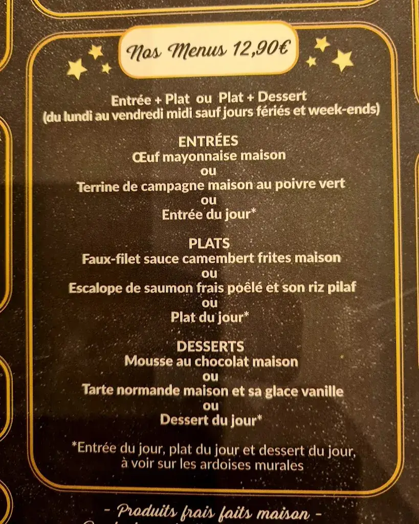 Menu_Brasserie de l'Etoile Bar_Gisors_image_1