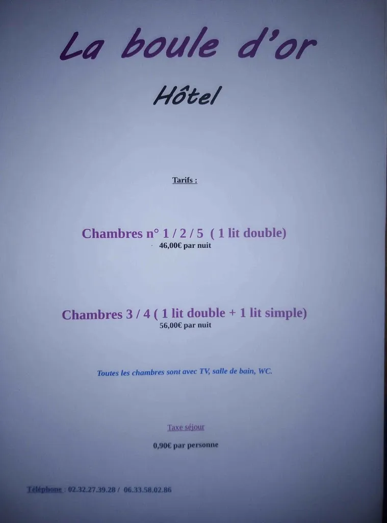 Menu_La Boule d'Or_Gisors_image_4