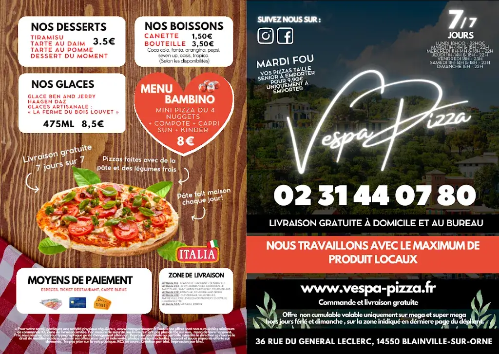 Menu_V Pizza by F2G_Blainville-sur-Orne_image_2