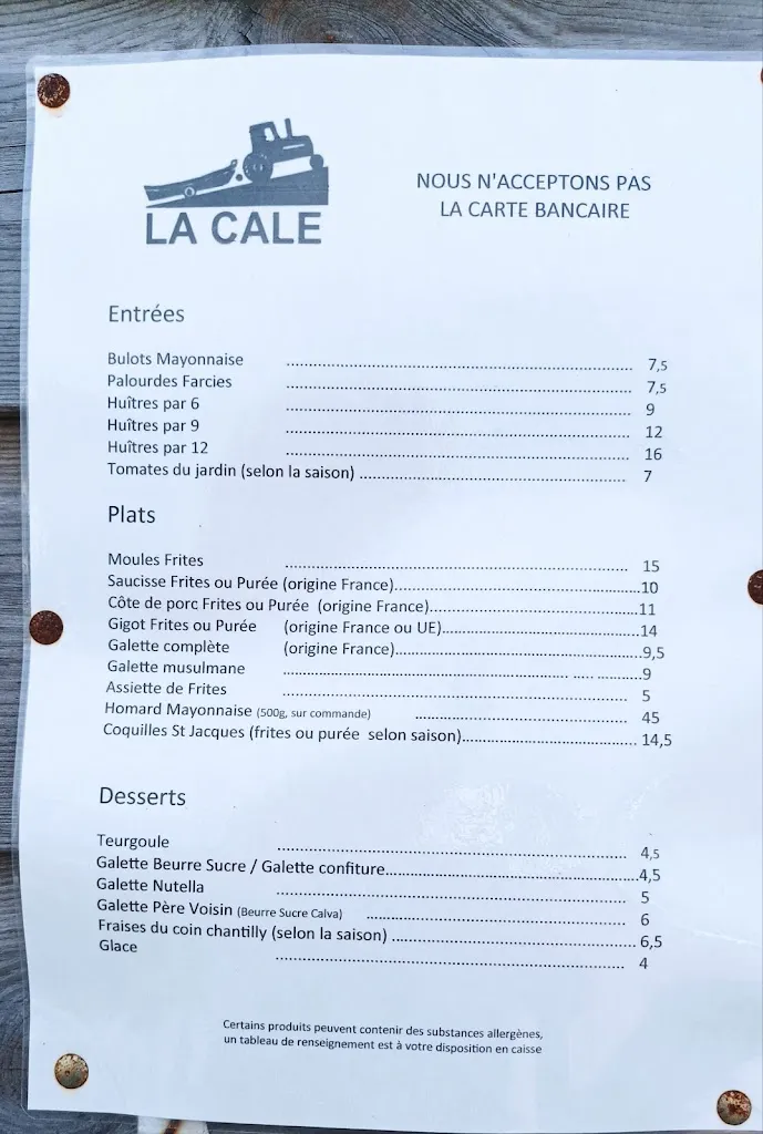 Menu_La Cale_Blainville-sur-Mer_image_2