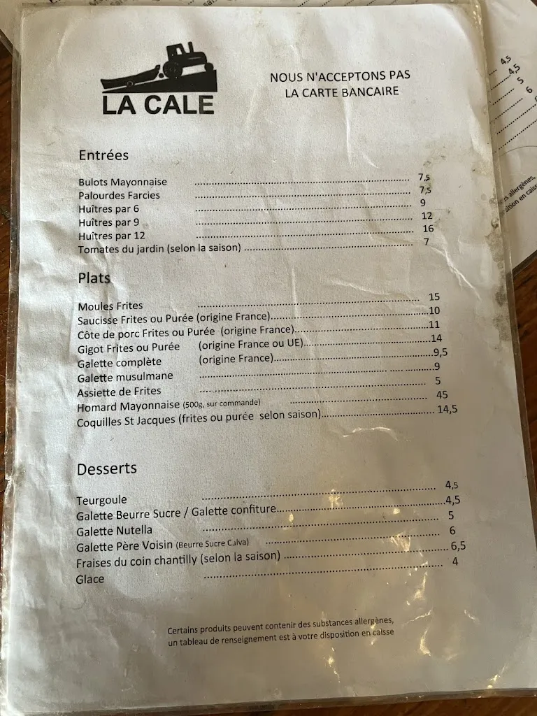 Menu_La Cale_Blainville-sur-Mer_image_4