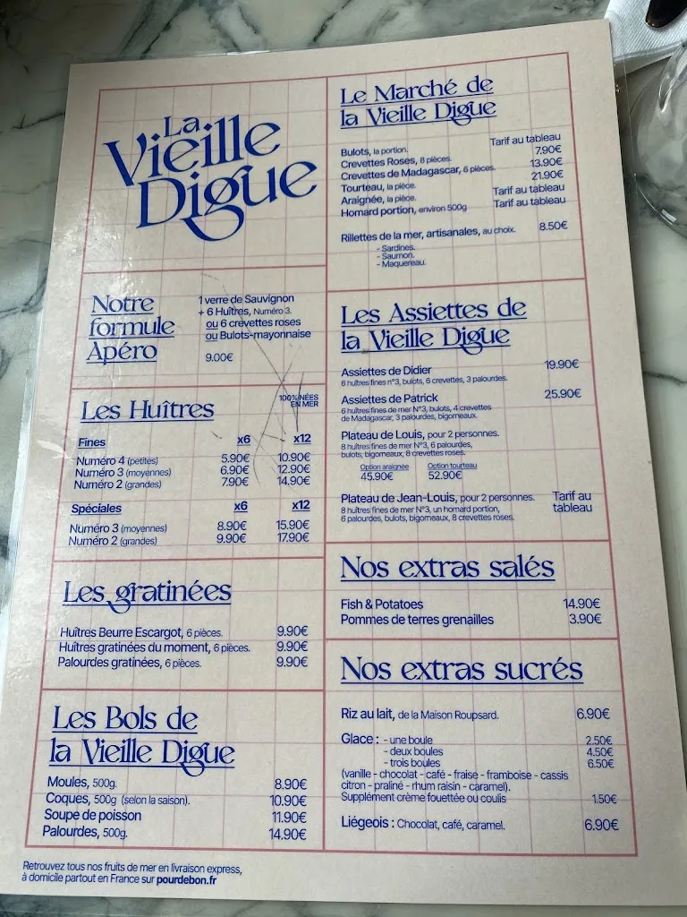 Menu_La Vieille Digue_Blainville-sur-Mer_immagine_1