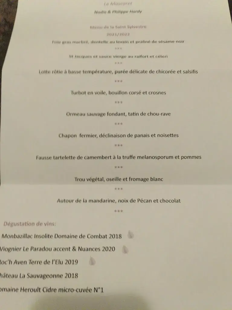 Menu_Chateaux et Hotels Collection - Le Mascaret_Blainville-sur-Mer_immagine_4
