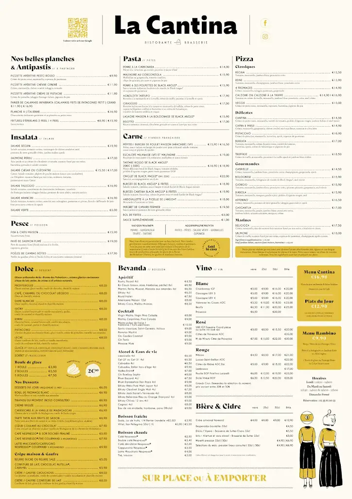 Menu_La Cantina - Ristorante Brasserie_Bois-Guillaume_image_1