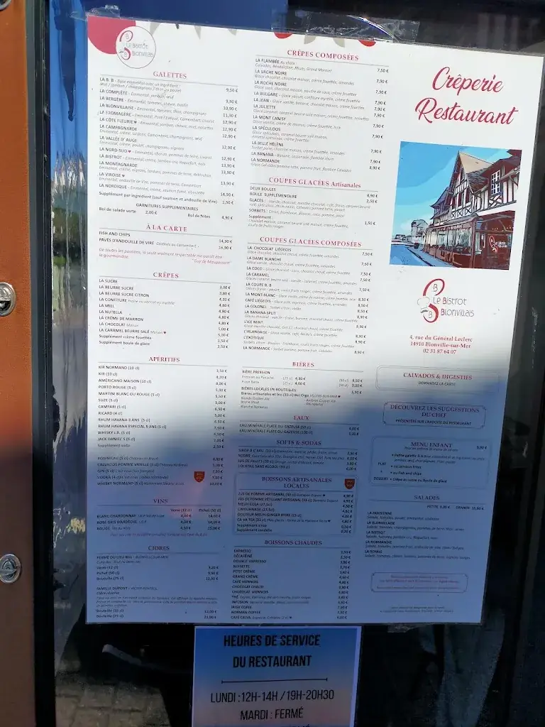 Menü_Le Bistrot Blonvillais_Blonville-sur-Mer_Bild_4