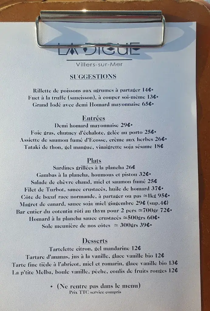 Menu_La Digue de Villers_Villers-sur-Mer_image_1