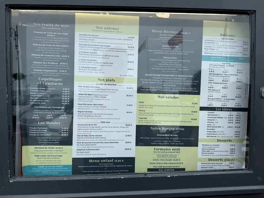 Menu_Le Mermoz_Villers-sur-Mer_image_1