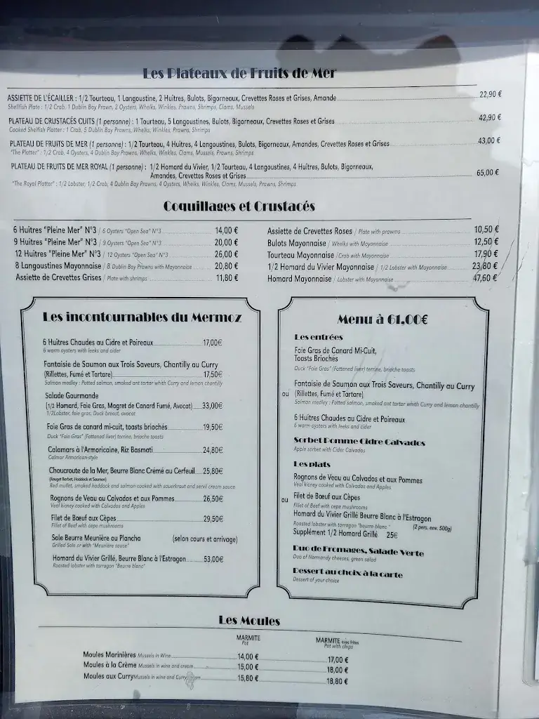 Menu_Le Mermoz_Villers-sur-Mer_image_4
