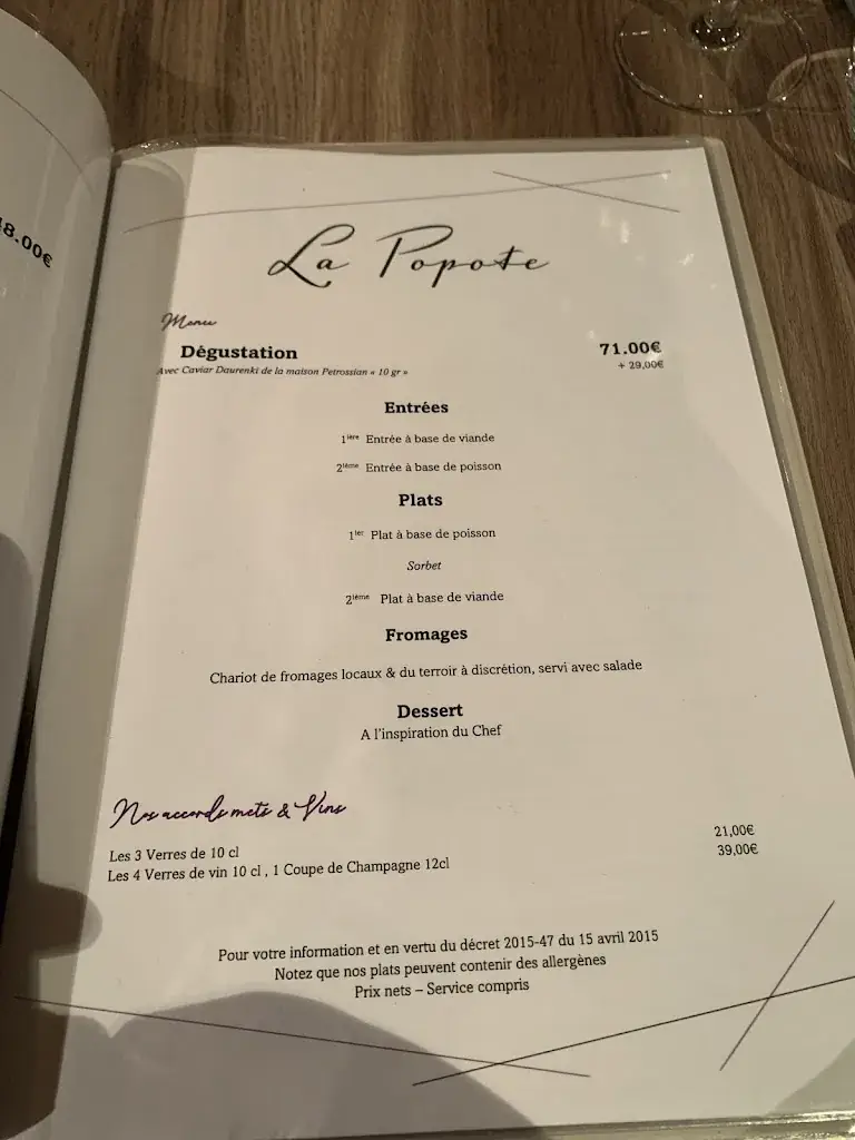 Menu_La Popote_Clères_image_1