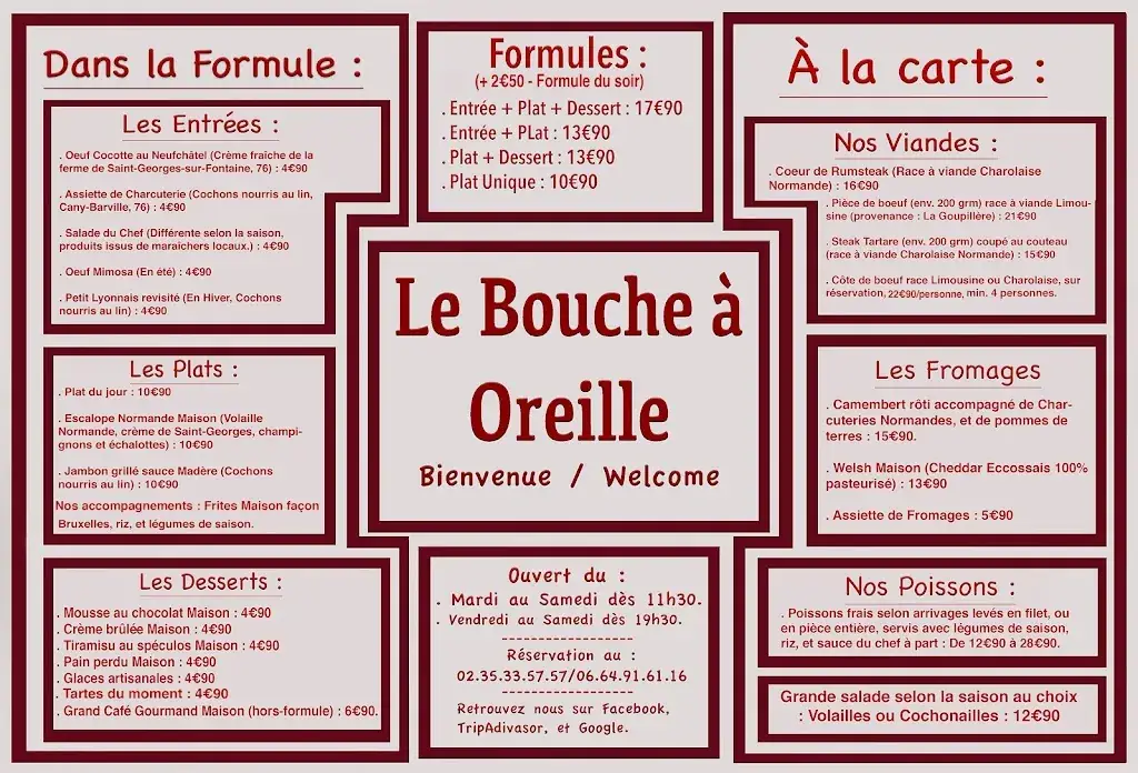 Menu_Le Bouche à Oreille_Montville_image_1