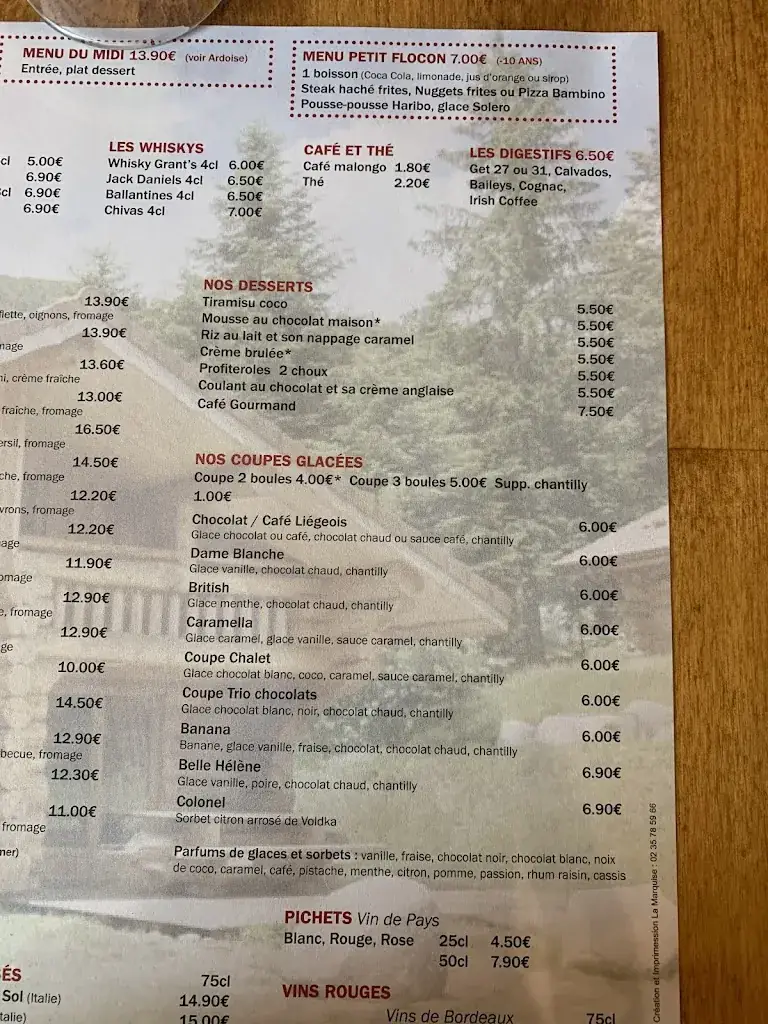 Menu_Le Chalet_Bourg-Achard_immagine_2