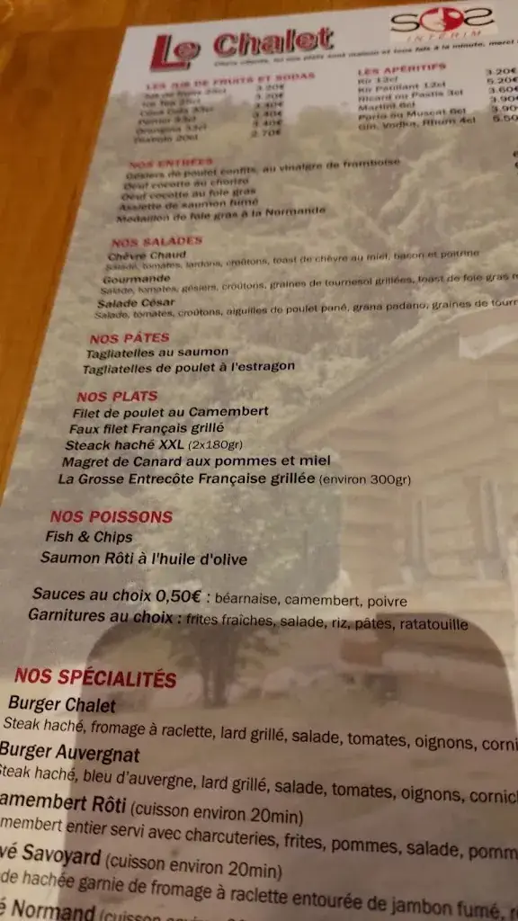 Menu_Le Chalet_Bourg-Achard_immagine_3