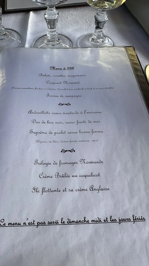 Menu_Auberge du Bac_Jumièges_image_1