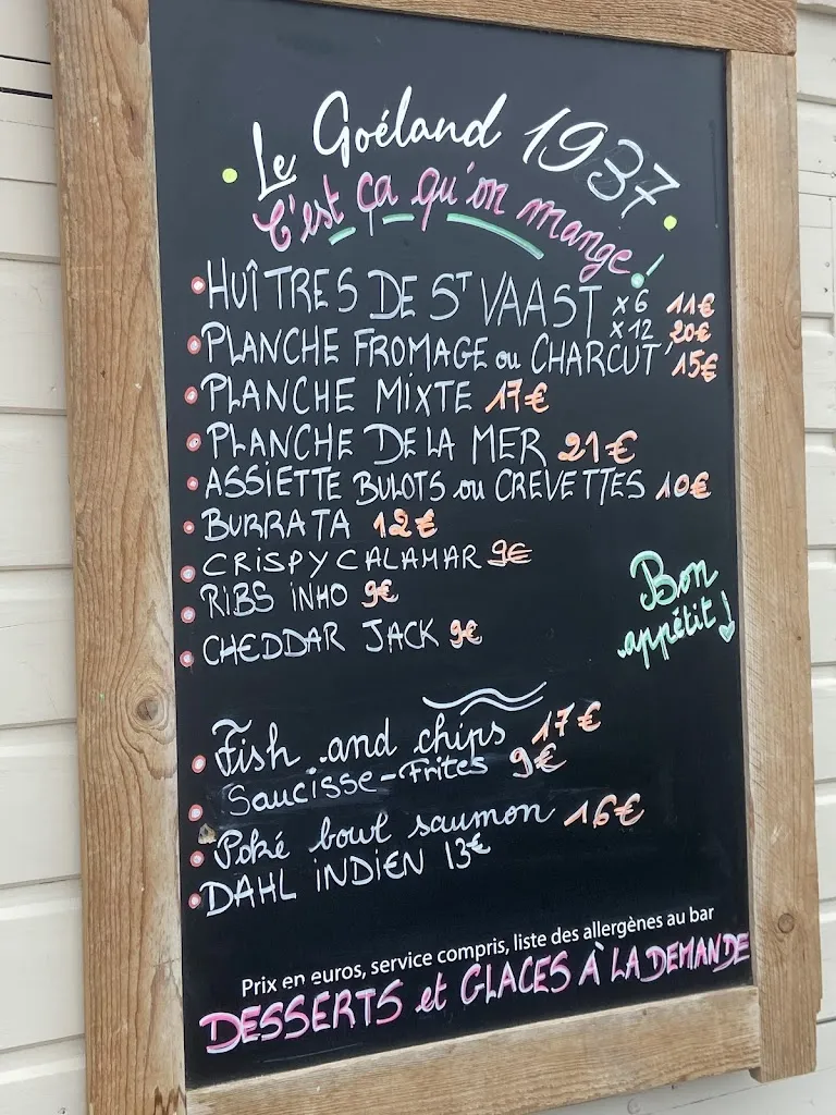 Menu_LE GOELAND 1937_Bretteville_immagine_1