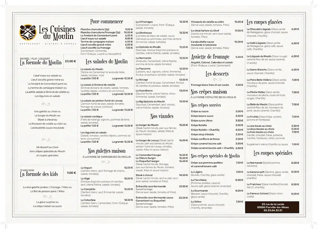 Menu_Les Cuisines du Moulin_Fierville-les-Mines_image_1