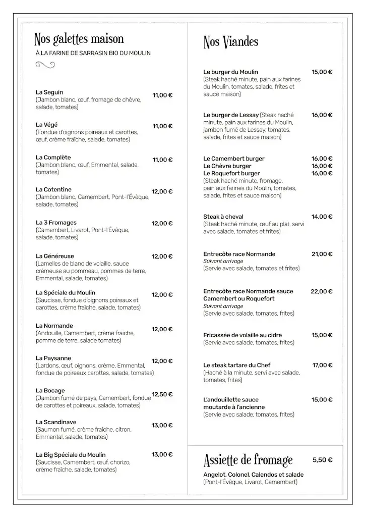 Menu_Les Cuisines du Moulin_Fierville-les-Mines_image_2
