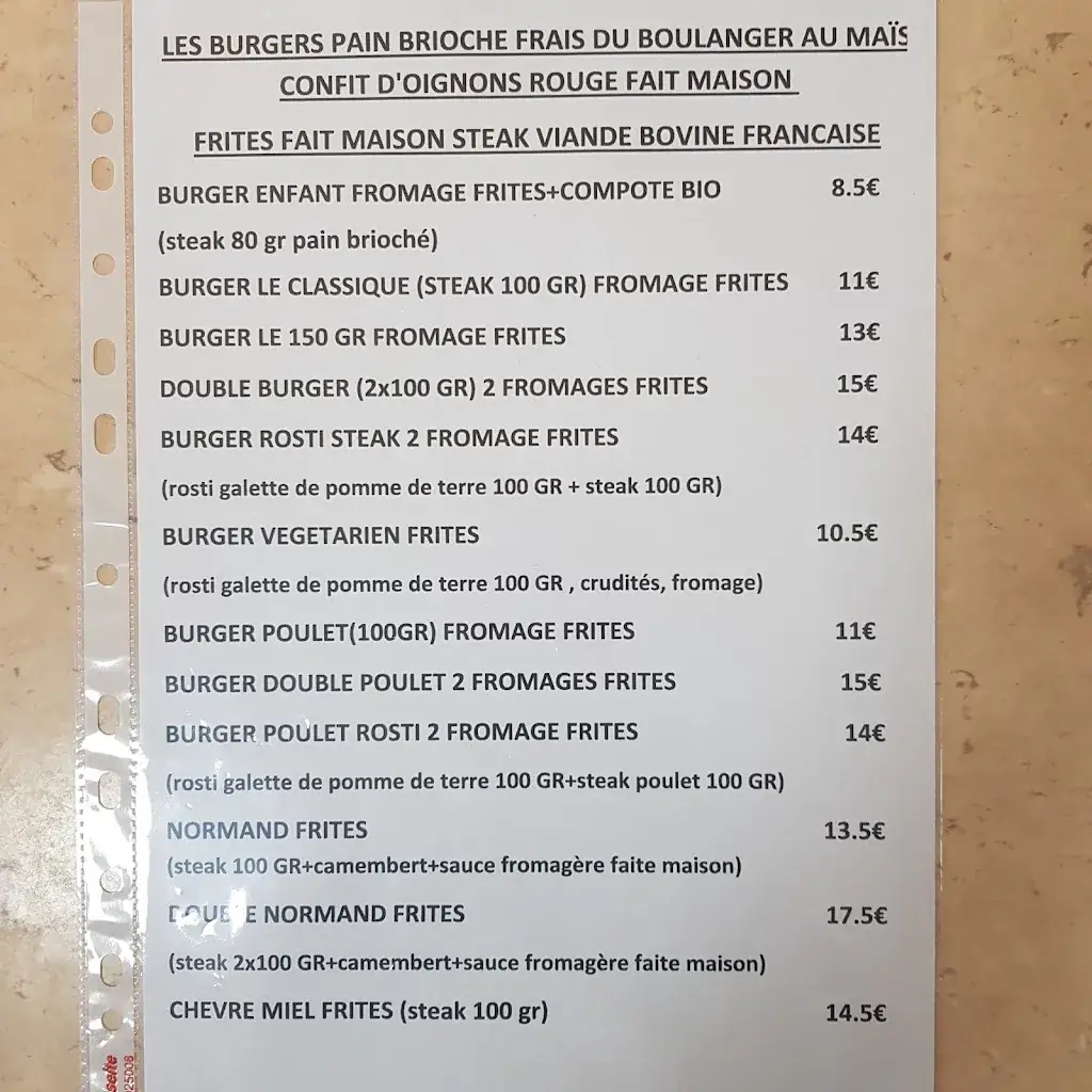 Menu_Café de Paris bar restaurant français burger french tacos kebab_Bricquebec-en-Cotentin_immagine_4