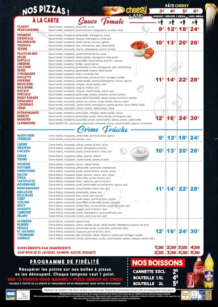 Menu_Pizza Land Bricquebec_Bricquebec-en-Cotentin_image_2