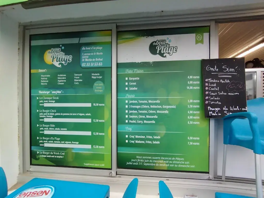 Menu_Au Bout de la Plage_Bréhal_image_1